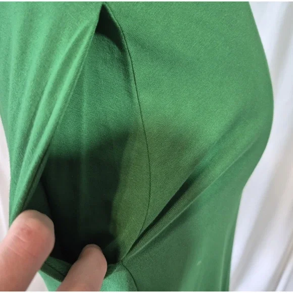 Boden Square Neck Green Jersey Mini Dress US 2 - Picture 7 of 10